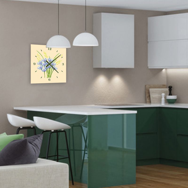 reloj pared moderno para decorar la cocina - diseño verde - grecaridea